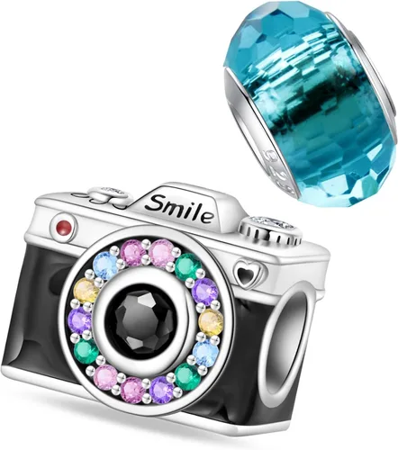 Vista 12 de LNQOBU Happy Life - Colgante para pulseras de abalorios, plata de ley 925 para mujer (con un espaciador de cuentas)