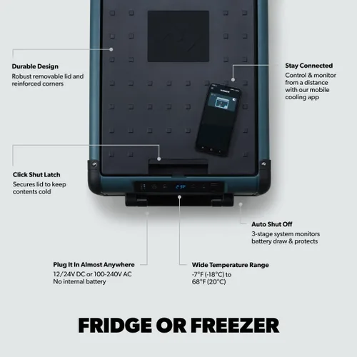 Vista 3 de Dometic CFX Electric Cooler Portable Freezer CFX2 Series AC/DC or Solar Powered