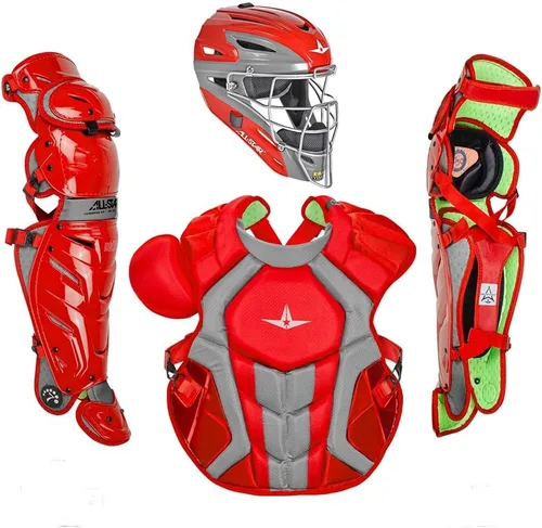 Vista 13 de All-Star S7 Axis for Adults - Baseball Catching Equipment Kit (Catching Helmet, Chest Protector, Leg Guards), NOCSAE Standard