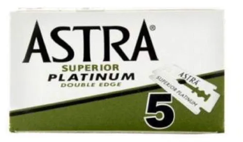 Vista 2 de 100 cuchillas de afeitar de seguridad de doble filo de las 10 mejores marcas – Feather ASTRA PERSONNA.Paquete de muestras