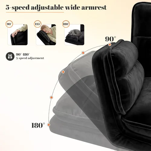 Vista 4 de Silla cruzada con ruedas, silla de oficina ergonómica con reposabrazos abatibles para mascotas, silla de tocador para dormitorio, sala de maquillaje