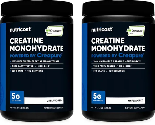 Vista 6 de Nutricost Creapure® Monohidrato de Creatina 500 Gramos