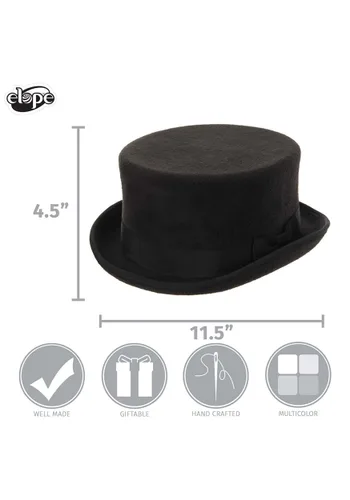 Vista 7 de Sombrero John Bull Negro para Adulto Multicolor