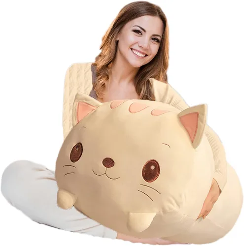 Vista 10 de Oso de Peluche Juguete Animal de Peluche Almohada Cilíndrica para Abrazar Regalos para Cumpleaños de Niños, San Valentín, Navidad, 8 pulgadas