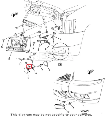 Vista 7 de Rexka 10 piezas de tuerca de retención de lámpara antiniebla 11570830 compatible con Cadillac Escalade, Chevy Avalanche, Camaro, Colorado, Silverado