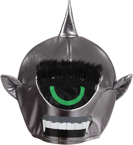 Vista 4 de Disfraz de monstruo alienígena máscara gris