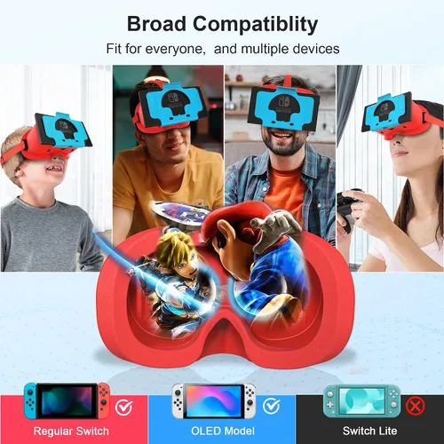 Vista 4 de Upgraded VR Headset Orange&Blue