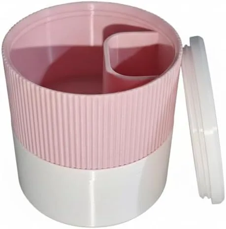 Vista 9 de Taza portátil acanalada de pistacho y semillas de girasol con compartimento de concha, práctico cuenco para aperitivos para pistachos, semillas