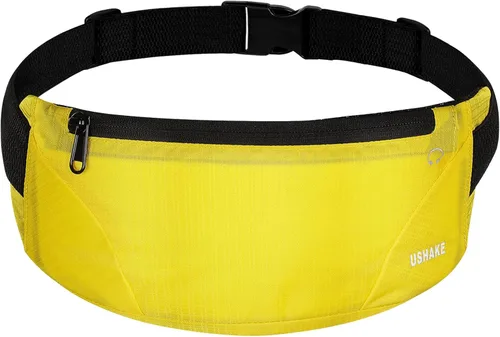 Vista 9 de USHAKE Cinturón para correr, para hombres o mujeres, ultra ligero, sin rebote, bolsa de cintura, bolsa de entrenamiento de fitness, bolsa de cintura