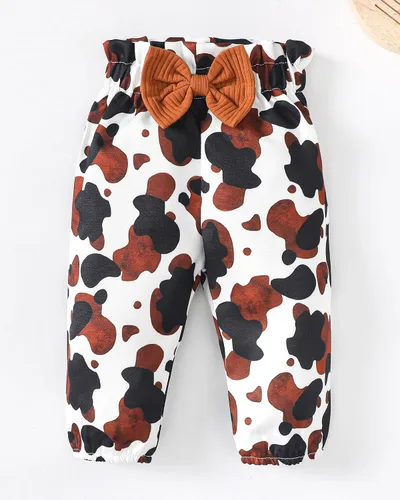 Vista 6 de Mioglrie Conjunto de ropa de bebé recién nacido, conjunto de pantalones, conjunto floral de algodón, ropa de bebé para niñas