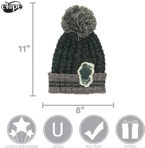 Vista 8 de elope Harry Potter House - Gorro de pompón jaspeado, Verde