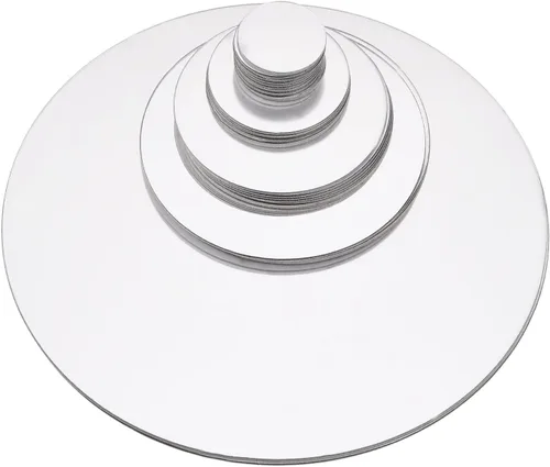 Vista 4 de Shappy - 32 calcomanías de espejo de acrílico para pared, removibles, calcomanías redondas para decoración del hogar, baño, sala de estar