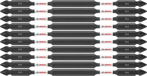Vista 16 de BOSCH ITDEPH135B Paquete de 10 puntas de destornillador Phillips #1 de 3-1/2 pulgadas resistentes al impacto de doble punta