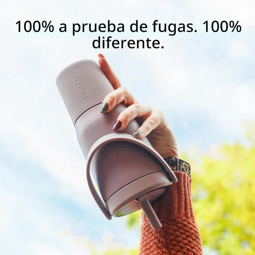 Vista 4 de BrüMate Resa - Vaso de viaje 100% a prueba de fugas de 25 onzas con asa y pajilla, popote SoftSip flexible, funda de silicona para mayor