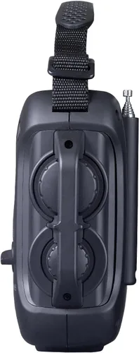 Vista 4 de Kaito Voyager Pro KA600 Dínamo digital solar, a cuerda. Radio con palanca de dínamo frecuencias AM/FM/LW/SW y NOAA, para emergencias, con linterna