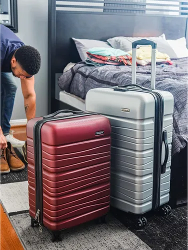 Vista 6 de Samsonite Evolve Se Hardside Equipaje expandible con ruedas giratorias dobles, Plateado (Arctic Silver), Evolve Se Hardside - Equipaje expandible