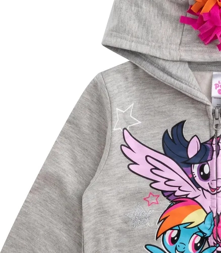 Vista 3 de My Little Pony Rainbow Dash, Twilight Sparkle y Pinkie Pie - Sudadera con capucha para niñas pequeñas y grandes