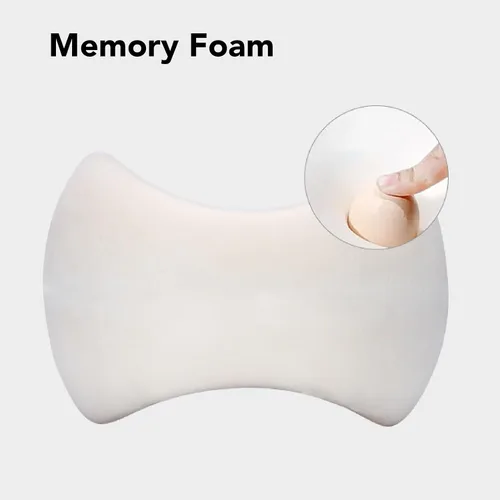 Vista 7 de Between Legs - Almohada lateral de espuma viscoelástica para la rodilla, funda extraíble, lavable, para dormir, para embarazo, ciática (blanco)