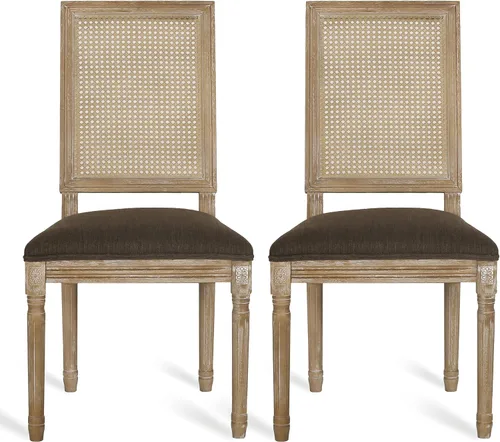 Vista 15 de Christopher Knight Home Regina Silla de comedor, madera, beige + natural