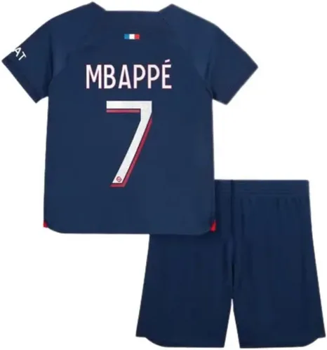 Vista 2 de KickOffKits - Camiseta de fútbol MBAPPE PSG #7 para niños, camiseta de equipo deportivo para niños, jerseypantalones cortoscalcetinesregalo