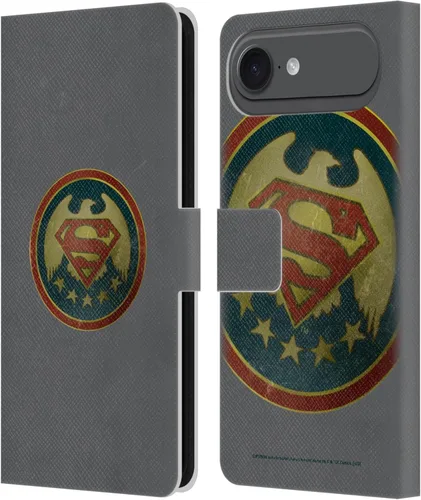 Vista 45 de Head Case Designs Funda de piel con licencia oficial de Superman DC Comics con logotipos negros y rojos compatible con Apple iPhone 11