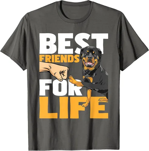 Vista 27 de Best Friends for Life - Rottweiler Animal Dog Lover Breeder T-Shirt