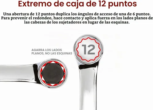 Vista 4 de TEKTON - Llave combinada (0.472 pulgadas).