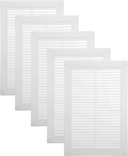 Vista 17 de Vent Systems 3 x 3 pulgadas (dimensiones de apertura) - Cubierta de ventilación de plástico blanco Soffit - Rejilla de ventilación cuadrada plana