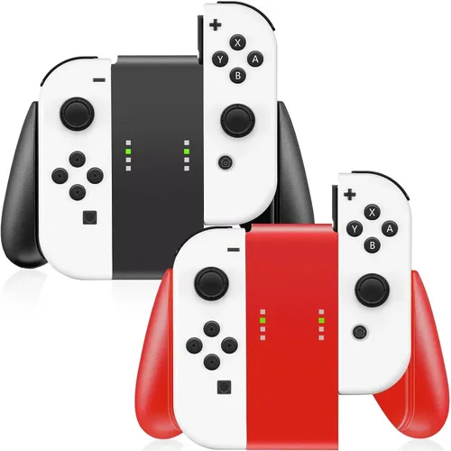 Vista 8 de Gepicest Switch Accessories Grip Holder for Switch Controller Compatible with Switch Handheld Remote, Kit Set Grips Holder for Dual Remote