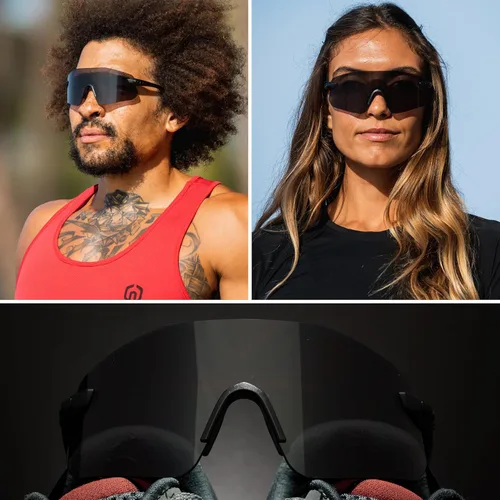 Vista 4 de Tifosi Vogel SL Sport Gafas de Sol Deportivas para Hombres y Mujeres - Ideales para Béisbol, Ciclismo, Cricket, Golf, Senderismo, Correr