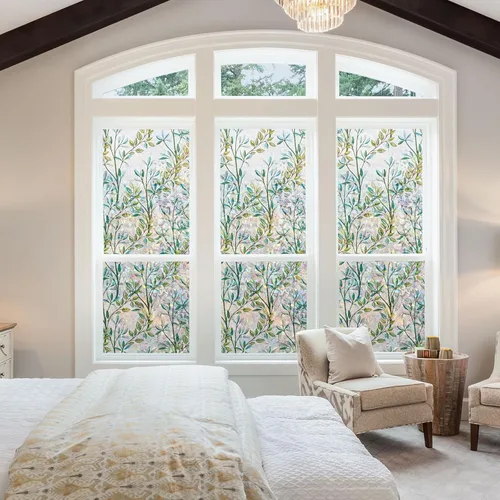 Vista 3 de NINETREX Película de Privacidad para Ventanas Película para Ventanas de Vidrio Emplomado Película Adherente Decorativa 3D, Película Adherente