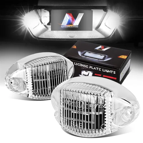Vista 15 de Par de luces LED para placa de matrícula Compatible con 99-03 Protégé / 02-03 Protege5 / 99-05 Miata MX-5, YL8Z13550AA NC1051270BL, NVL-LPL-009