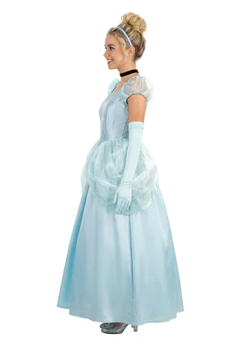 Vista 3 de Vestido de Disfraz Deluxe de Cenicienta para Mujer de Disney Multicolor