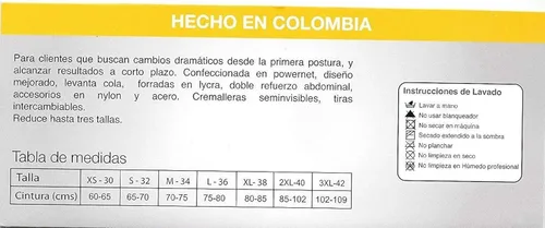 Vista 5 de Fajas Colombianas Bella Mia Fajas Largas Fajas Colombianas Reductoras Post Quirúrgicas Fajas Corporales Ref 7002