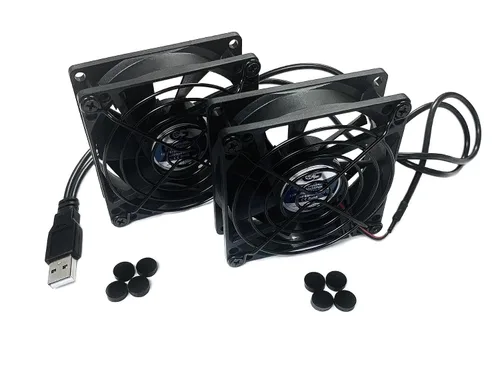 Vista 5 de Coolerguys Conexión USB dual de 2.362x2.362x0.984 in CG06025L05B2-U