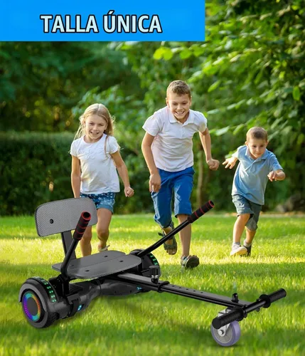 Vista 3 de SISIGAD Scooter Seat Attachment, 6.5'' Self Balancing Scooters Go Kart with Bluetooth and LED Lights