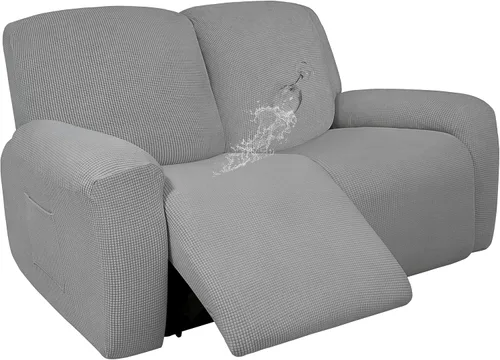 Vista 21 de Easy-Going - Funda 100 % impermeable doble para sofá reclinable, diseño jacquard, en 1 pieza, a prueba de derrames, para niños, mascotas, perros