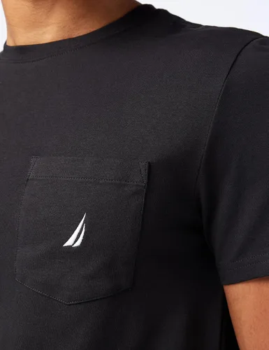 Vista 3 de Nautica Camiseta de manga corta con cuello redondo y bolsillo para hombre