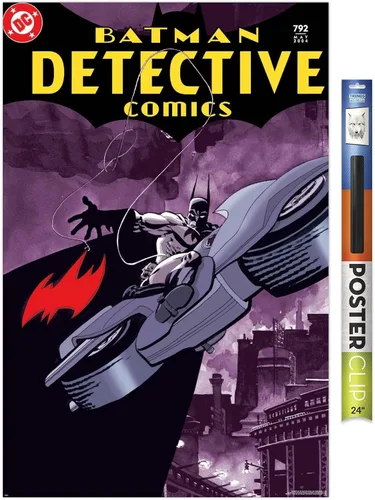 Vista 17 de Trends International DC Comics Batman - Póster de Batman Detective Comics #792, 22.4 pulgadas de largo x 14.7 W, versión enmarcada de madera