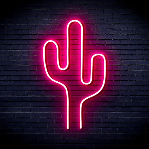 Vista 17 de AdvPro Cactus Flex Silicona LED Neon Sign - Azul - st16s32-fnu0038-b