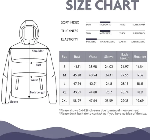 Vista 7 de Chaqueta impermeable Softshell para mujer, impermeable, ligera, rompevientos con capucha para exteriores