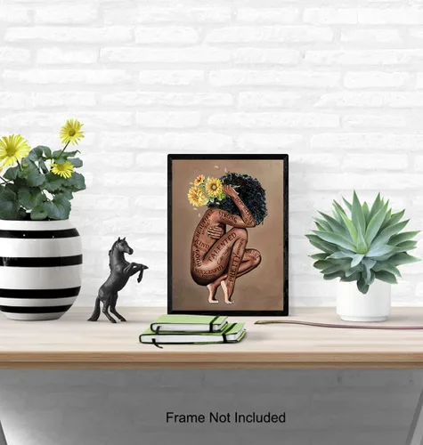 Vista 5 de Arte y decoración de pared de mujeres negras, arte negro, obra de arte de pared afroamericana, imagen de mujer afroamericana, impresión de mujeres