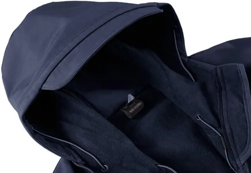 Vista 4 de Chamarra de forro polar con capucha para hombre, para exteriores, escalar, contra viento, táctica y suave de CRYSULLY