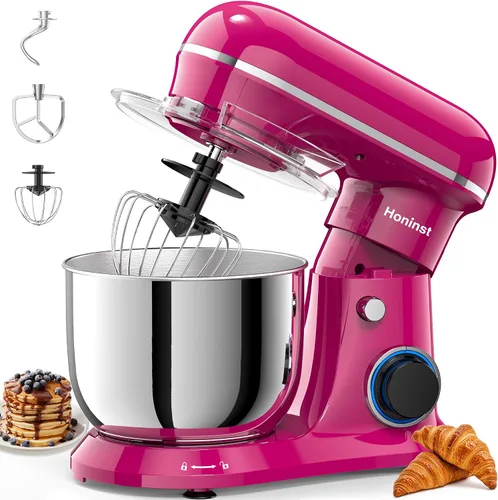 Vista 11 de Honinst Batidora eléctrica de pie 4QT, mezclador de cocina compacto de Verde