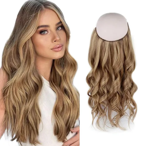 Vista 39 de Sassina Extensiones de Cabello con Alambre Invisible Cabello Humano Real con Alambre Transparente Tamaño Ajustable Clips Seguros Naturales Liso