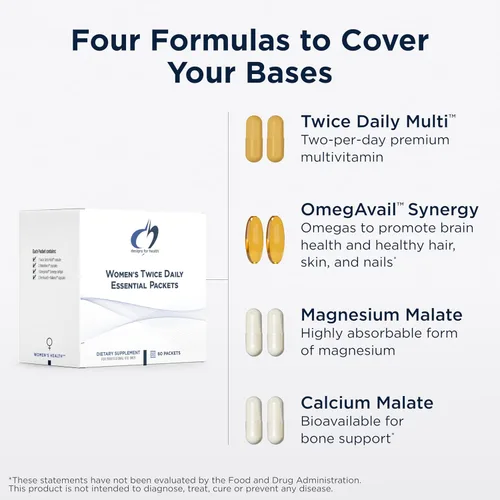 Vista 11 de Designs for Health Paquetes multivitamínicos esenciales dos veces al día