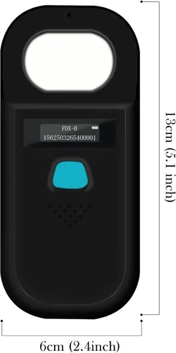 Vista 7 de Smoostart Escáner de microchip para mascotas, ISO11784/ISO11785/FDX-B/ID64/EMID lector de microchip de almacenamiento de datos