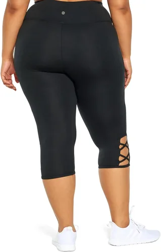 Vista 5 de Balance Collection Womens Legging capri con tiras de tiro alto Glory de talla grande