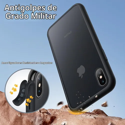 Vista 3 de JETech Funda mate para iPhone Xs y iPhone X, color negro