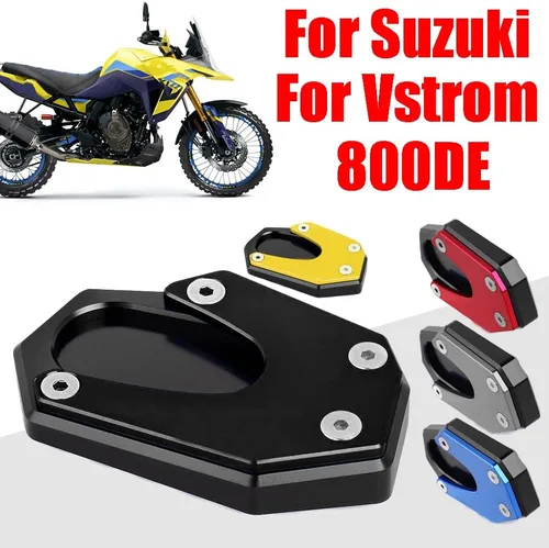 Vista 4 de Para V-Strom 800 DE 800DE Vstrom DL 800 2023 Accesorios Kickstand pie lateral ampliadora almohadilla de extensión placa de soporte